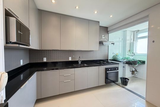 Cozinha de apartamento à venda com 3 quartos, 138m² em Mooca, São Paulo