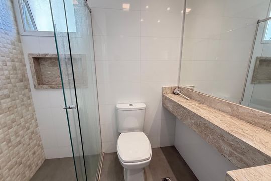Banheiro da Suíte de apartamento à venda com 3 quartos, 138m² em Mooca, São Paulo
