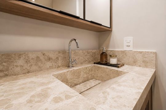 Banheiro Suíte de apartamento para alugar com 1 quarto, 30m² em Vila Nova Conceição, São Paulo