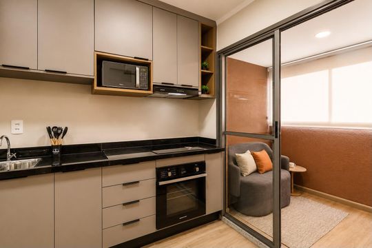 Sala de apartamento para alugar com 1 quarto, 30m² em Vila Nova Conceição, São Paulo