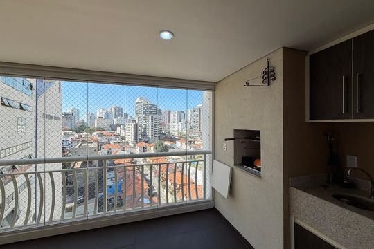 Varanda de apartamento à venda com 3 quartos, 128m² em Vila Mariana, São Paulo