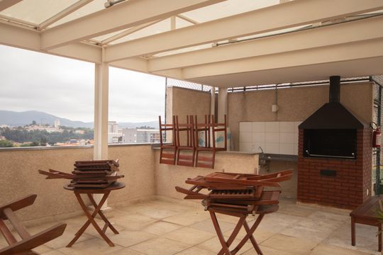 Área comum - Churrasqueira de apartamento para alugar com 2 quartos, 47m² em Parque Vitoria, São Paulo