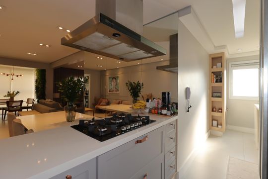 Cozinha de apartamento à venda com 2 quartos, 70m² em Parque das Nações, Santo André