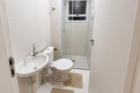 Banheiro de apartamento para alugar com 2 quartos, 51m² em Jardim Topazio, São José dos Campos