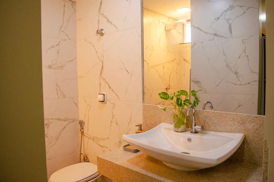 Banheiro de apartamento para alugar com 1 quarto, 58m² em Setor Central, Goiânia