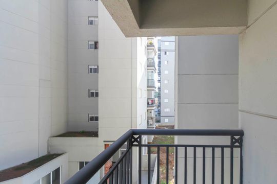 Varanda da Sala de apartamento à venda com 2 quartos, 52m² em Vila Bela, São Paulo