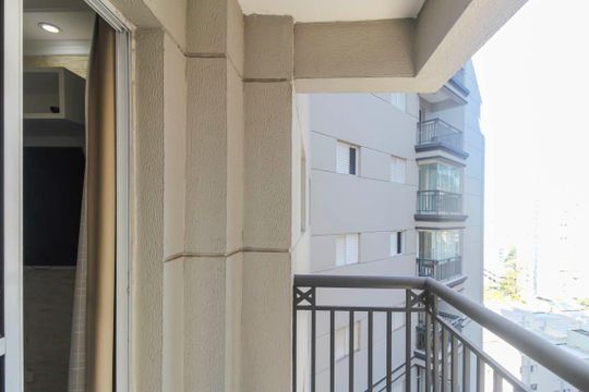 Varanda da Sala de apartamento à venda com 2 quartos, 52m² em Vila Bela, São Paulo