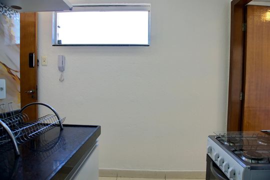 Cozinha de kitnet/studio para alugar com 1 quarto, 30m² em João Pinheiro, Belo Horizonte