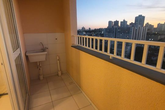 Varanda do Studio de apartamento para alugar com 2 quartos, 51m² em Jardim Topazio, São José dos Campos