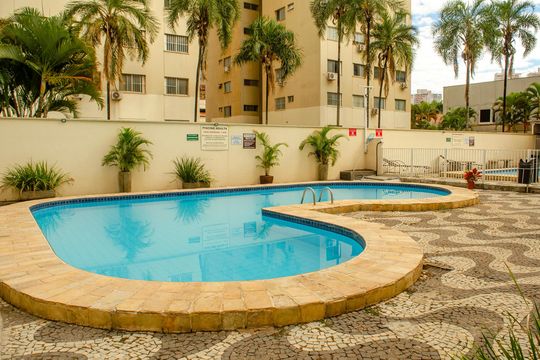Área comum - Piscina de apartamento para alugar com 2 quartos, 75m² em Setor Bueno, Goiânia
