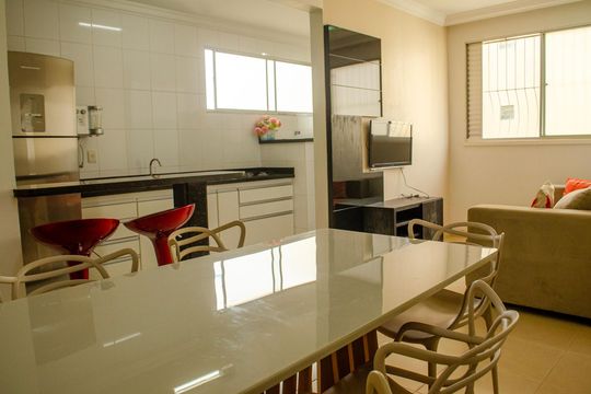 Sala de Jantar de apartamento para alugar com 2 quartos, 75m² em Setor Bueno, Goiânia