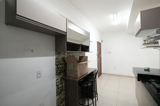 Cozinha de casa para alugar com 2 quartos, 112m² em Vila Scarpelli, Santo André