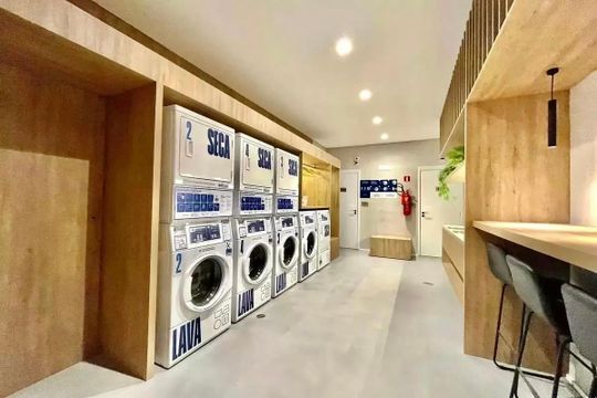 Área comum - Lavanderia de kitnet/studio à venda com 1 quarto, 24m² em Vila Mascote, São Paulo