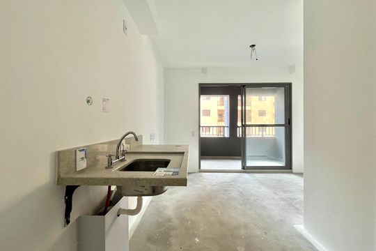 Cozinha de kitnet/studio à venda com 1 quarto, 24m² em Vila Mascote, São Paulo