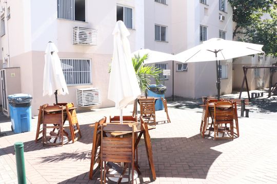 Área comum - Churrasqueira de apartamento para alugar com 2 quartos, 45m² em Vila Catia, Nova Iguaçu