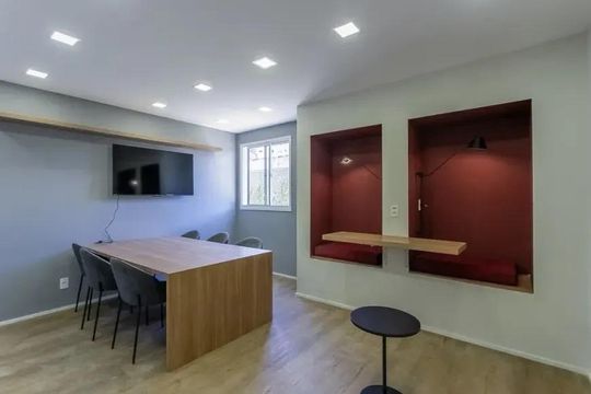 Área comum - Coworking de apartamento para alugar com 2 quartos, 46m² em Santo Amaro, São Paulo