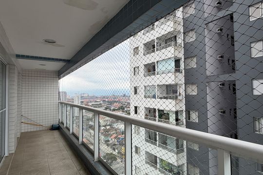 Varanda da Sala de apartamento para alugar com 2 quartos, 82m² em Boqueirão, Santos