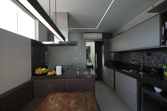 Cozinha de apartamento à venda com 2 quartos, 184m² em Jardim, Santo André