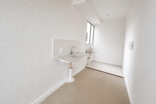Cozinha de apartamento para alugar com 2 quartos, 42m² em Residencial Vale dos Sonhos, Goiânia