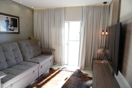 Sala de apartamento para alugar com 2 quartos, 79m² em Parque Novo Mundo, Americana