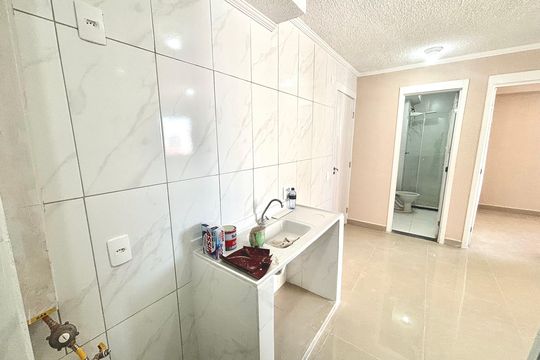 Cozinha de apartamento para alugar com 2 quartos, 34m² em Vila Silvia, São Paulo
