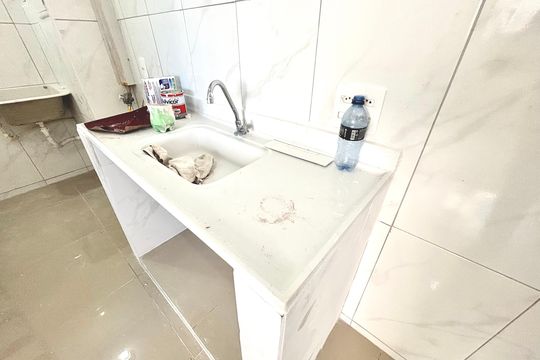 Cozinha de apartamento para alugar com 2 quartos, 34m² em Vila Silvia, São Paulo