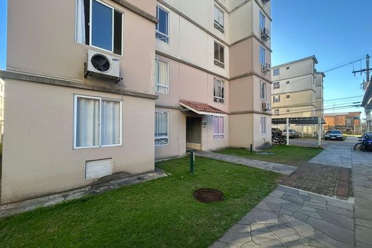 Fachada do bloco de apartamento para alugar com 2 quartos, 43m² em Fátima, Canoas