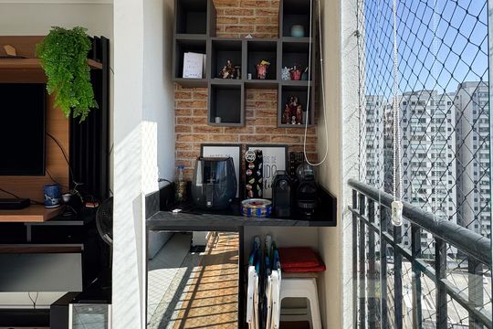Sacada de apartamento à venda com 3 quartos, 87m² em Nova Petrópolis, São Bernardo do Campo
