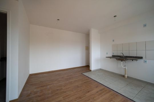 Cozinha de apartamento à venda com 2 quartos, 46m² em Vila Joana, Jundiaí