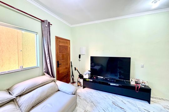 Sala de casa de condomínio para alugar com 2 quartos, 64m² em Jardim Popular, São Paulo