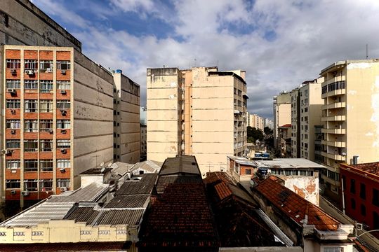 Vista da Sala de apartamento à venda com 2 quartos, 75m² em Catete, Rio de Janeiro