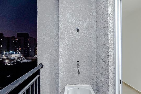 Varanda do Studio de apartamento para alugar com 1 quarto, 25m² em Vila Carrão, São Paulo