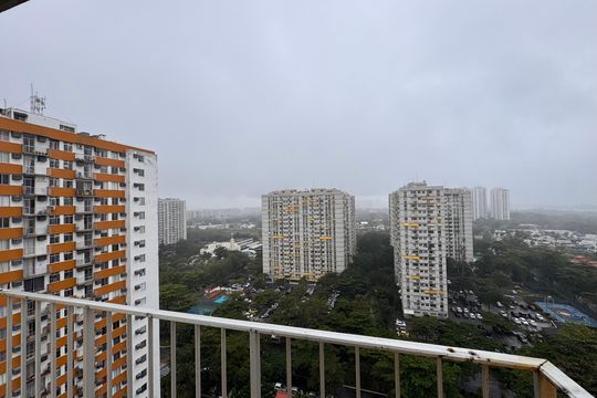 Varanda de apartamento à venda com 1 quarto, 56m² em Barra da Tijuca, Rio de Janeiro