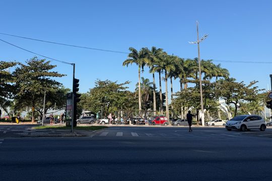 Vista da Rua de kitnet/studio para alugar com 1 quarto, 25m² em José Menino, Santos