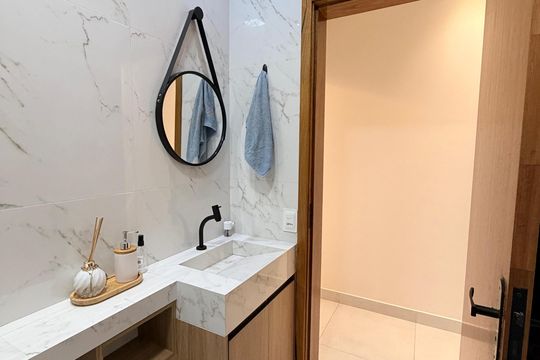 Banheiro Social de casa à venda com 3 quartos, 149m² em Jardim Marambaia Ii, Jundiaí