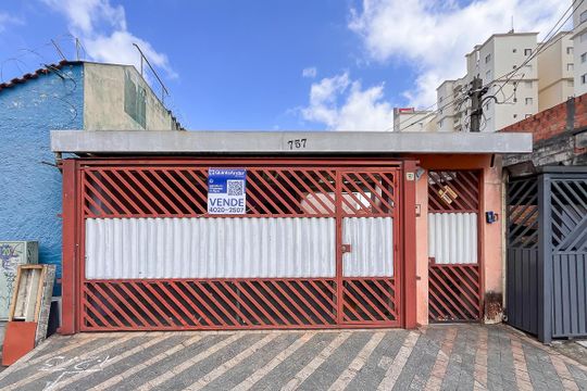 Fachada + plaquinha  de casa à venda com 5 quartos, 162m² em Vila Palmares, São Bernardo do Campo