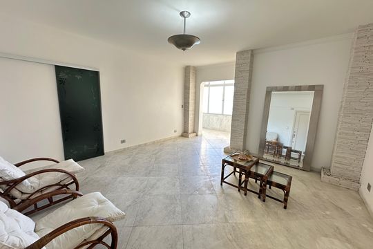 Sala de apartamento para alugar com 1 quarto, 74m² em Itararé, São Vicente