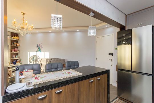 Cozinha de apartamento para alugar com 2 quartos, 72m² em Jardim Maristela, São Paulo