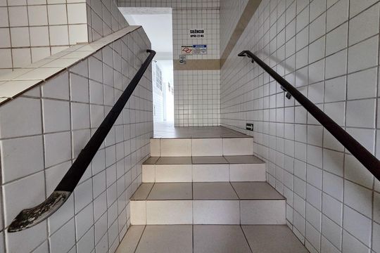 Área comum de kitnet/studio para alugar com 1 quarto, 50m² em Forte, Praia Grande
