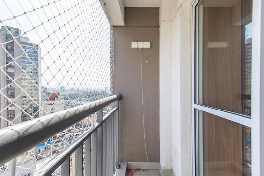 Varanda da sala de apartamento para alugar com 1 quarto, 41m² em Liberdade, São Paulo