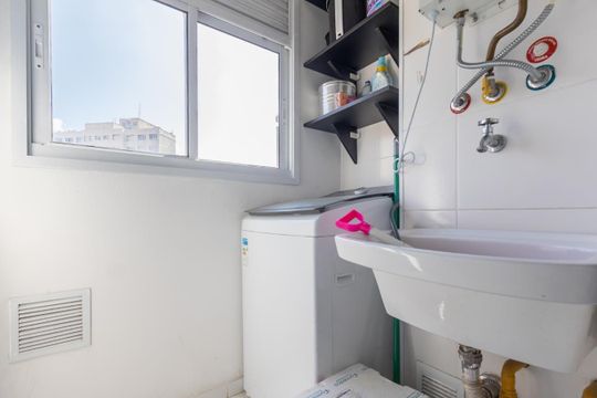 Área de serviço de apartamento para alugar com 1 quarto, 41m² em Liberdade, São Paulo