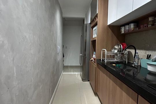 Cozinha de apartamento à venda com 2 quartos, 55m² em São Pedro, Osasco