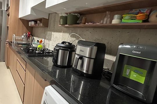 Cozinha de apartamento à venda com 2 quartos, 55m² em São Pedro, Osasco