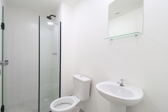 Banheiro de apartamento para alugar com 2 quartos, 38m² em Lapa de Baixo, São Paulo