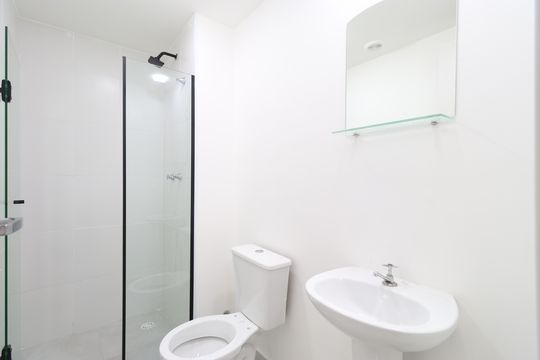Banheiro de apartamento para alugar com 2 quartos, 38m² em Lapa de Baixo, São Paulo