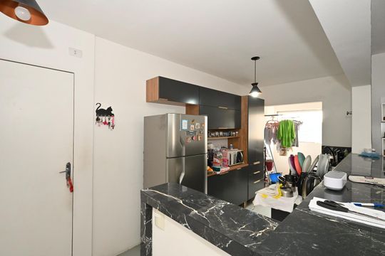 Cozinha de apartamento à venda com 2 quartos, 62m² em Jardim das Palmas, São Paulo
