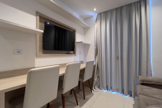 Sala de apartamento para alugar com 1 quarto, 38m² em Vila Augusta, Guarulhos