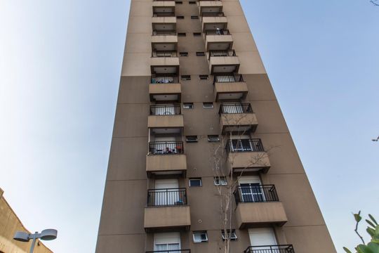 Fachada do bloco de apartamento à venda com 1 quarto, 35m² em Tamboré, Barueri
