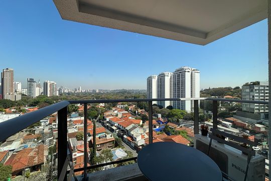 Varanda do Studio de kitnet/studio à venda com 1 quarto, 32m² em Vila Madalena, São Paulo