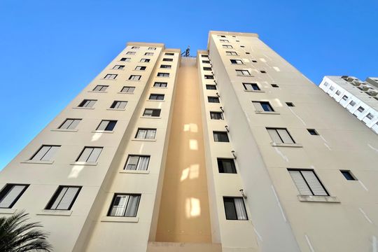 Fachada do bloco de apartamento para alugar com 3 quartos, 73m² em Vila Campestre, São Paulo